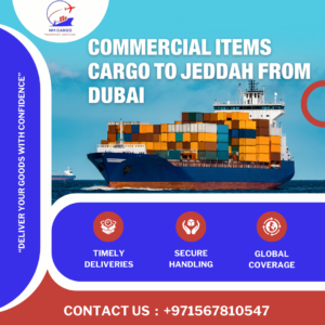 Loading commercial items for cargo shipment from Dubai to Jeddah.