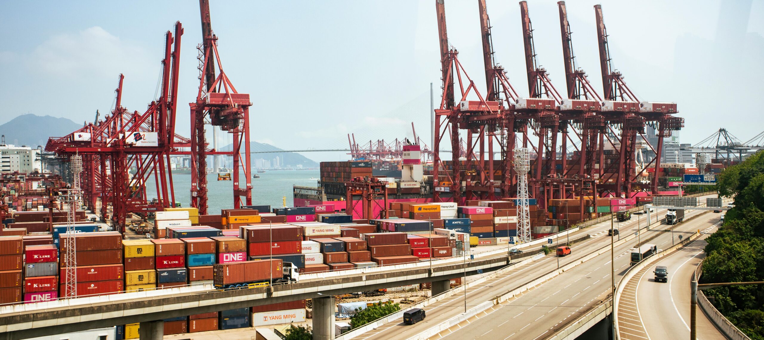 Cargo shipment being loaded for transport from Dubai to Singapore