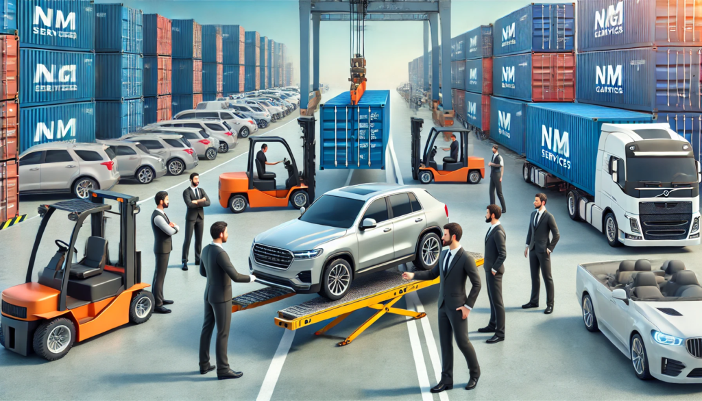 Car shipping from Dubai to Saudi Arabia with secure and reliable delivery.
