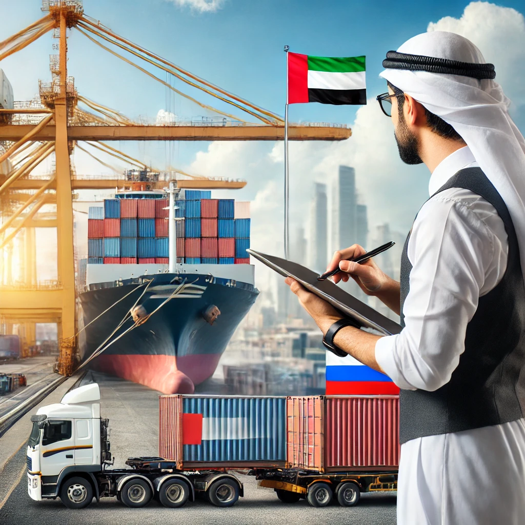 Cargo shipping from UAE to Russia